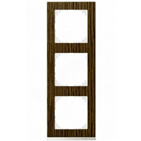 Рамка 3 поста Schneider Electric MERTEN M-PURE DÉCOR, дуб