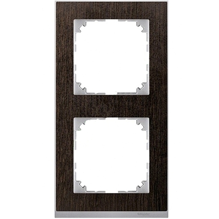 Рамка 2 поста Schneider Electric MERTEN M-PURE DÉCOR, венге