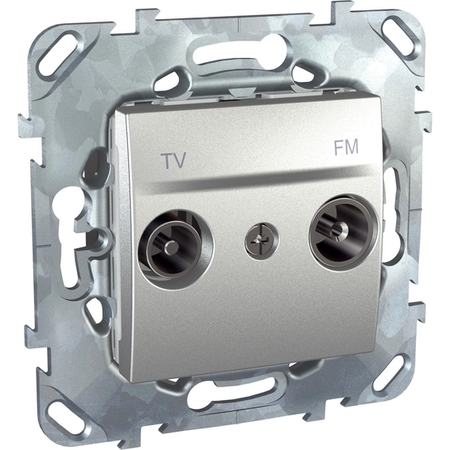 Розетка TV-FM Schneider Electric, одиночная, алюминий