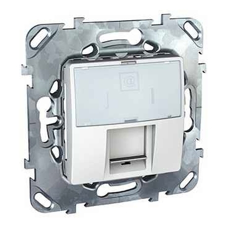 Розетка 1xRJ45 Cat.6 Schneider Electric UNICA, белый