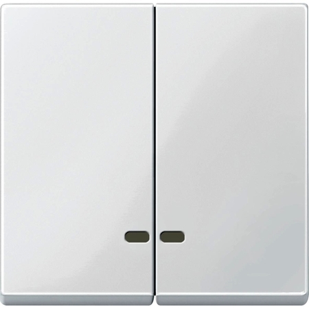 Клавиша двойная с линзами Schneider Electric MERTEN SYSTEM M, полярно-белый