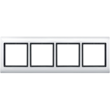Рамка 4 поста Schneider Electric MERTEN AQUADESIGN IP44, полярно-белый