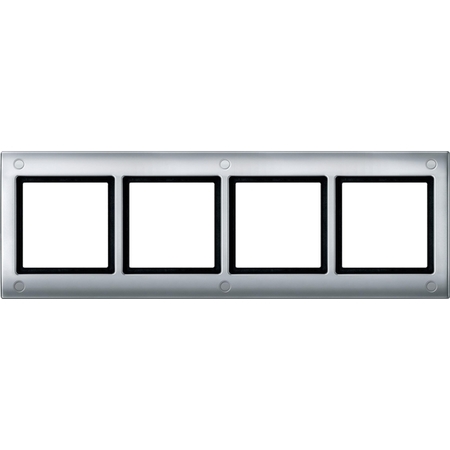 Рамка 4 поста Schneider Electric MERTEN AQUADESIGN IP44, алюминий