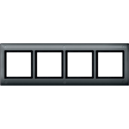 Рамка 4 поста Schneider Electric MERTEN AQUADESIGN IP44, антрацит