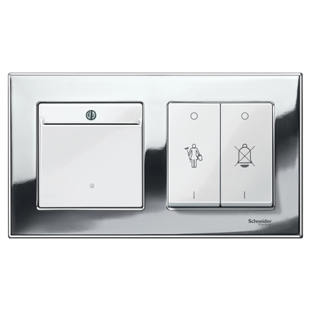 Рамка 2 поста Schneider Electric MERTEN M-ELEGANCE, хром