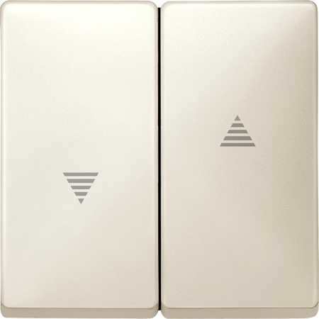 Клавиша для жалюзийного выключателя Schneider Electric MERTEN SYSTEM DESIGN, бежевый блестящий