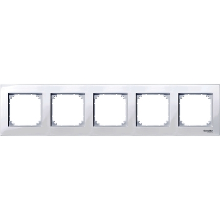 Рамка 5 постов Schneider Electric MERTEN M-PLAN, активно-белый