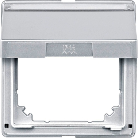 Крышка для розетки Schneider Electric MERTEN AQUADESIGN IP44, с заземлением, с крышкой, белый