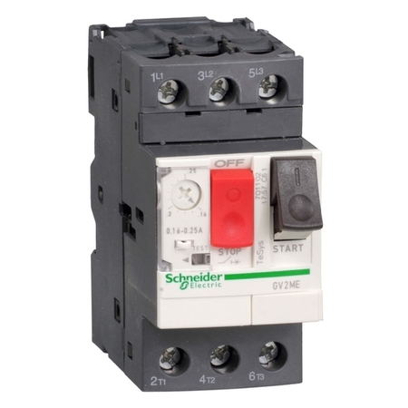 Силовой автомат для защиты двигателя Schneider Electric TeSys GV2 14А 3P, термомагнитный расцепитель