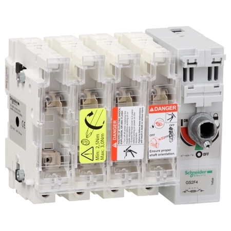 Рубильник с предохранителем Schneider Electric TeSys GS 50А 4P, 14X52