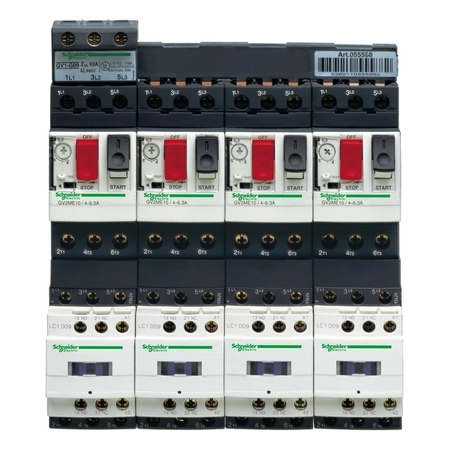 Пускатель Schneider Electric TeSys GV2DM 6.3А, 2.2кВт 400/24В