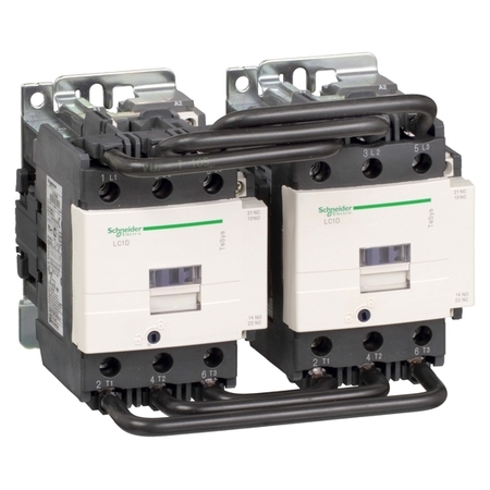 Реверсивный контактор Schneider Electric TeSys LC2D 3P 80А 400/24В AC 37кВт