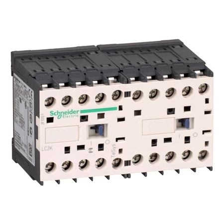 Реверсивный контактор Schneider Electric TeSys LC2K 3P 6А 400/24В AC 2.2кВт