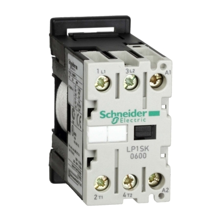 Контактор Schneider Electric TeSys LP1SK 2P 12А 400/24В DC 2.2кВт