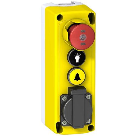 Кнопочный пост Schneider Electric Harmony XALF, 3 кнопки