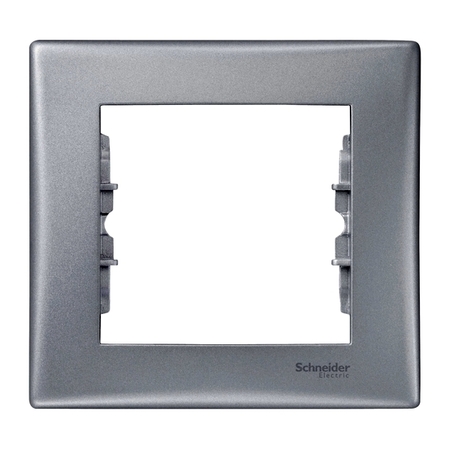 Рамка 1 пост Schneider Electric SEDNA, алюминий