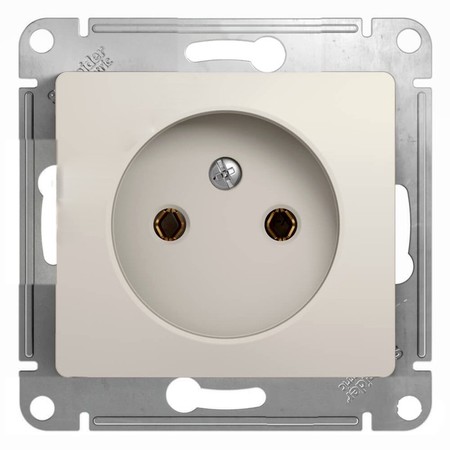 Розетка Schneider Electric GLOSSA, скрытый монтаж, молочный