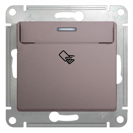 Карточный выключатель Schneider Electric GLOSSA, платина