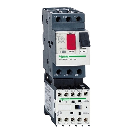 Пускатель Schneider Electric TeSys GV2ME 2.5А, 0.75кВт 400/220В