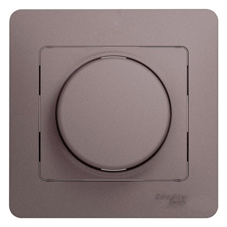Светорегулятор поворотный Schneider Electric GLOSSA, 60-300 Вт, платина