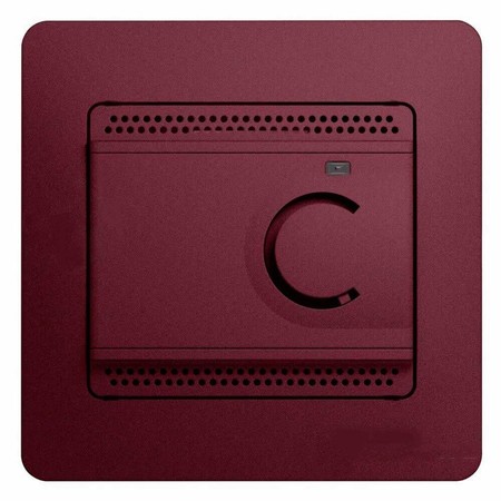 Термостат для теплого пола Schneider Electric GLOSSA, с датчиком, баклажановый