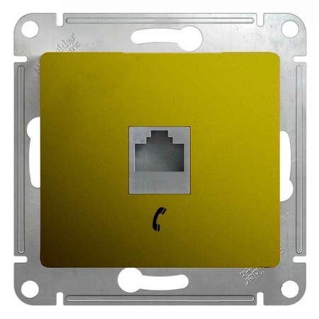 Розетка 1xRJ11 Schneider Electric GLOSSA, фисташковый
