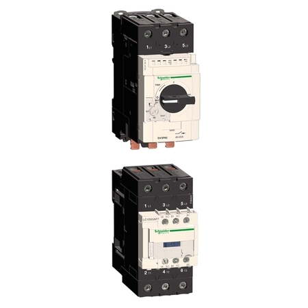 Силовой автомат для защиты двигателя Schneider Electric TeSys GV3 65А 3P, термомагнитный расцепитель