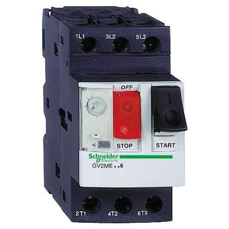 Силовой автомат для защиты двигателя Schneider Electric TeSys GV2 10А 3P, термомагнитный расцепитель