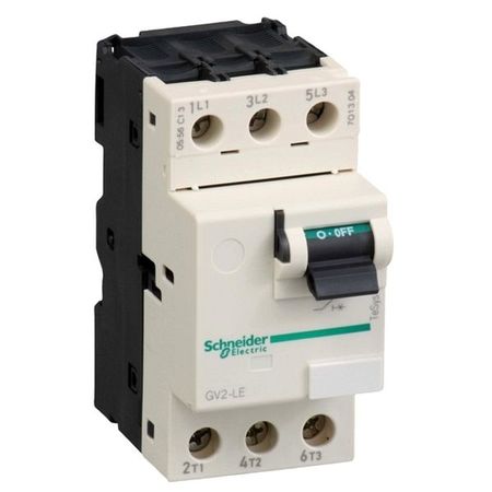 Силовой автомат для защиты двигателя Schneider Electric TeSys GV2 0.4А 3P, магнитный расцепитель