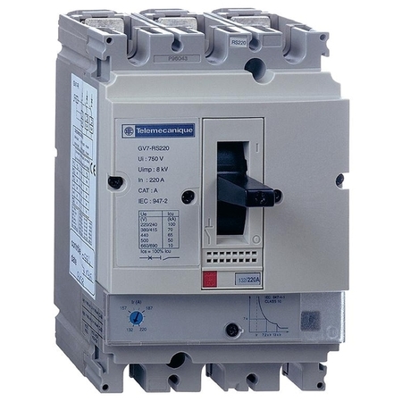 Силовой автомат Schneider Electric TeSys GV7, 70кА, 3P, 220А
