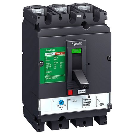 Силовой автомат Schneider Electric EasyPact CVS 160, TM-D, 36кА, 3P, 160А