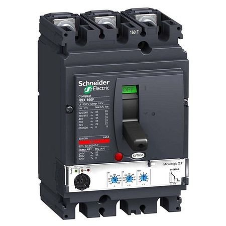 Силовой автомат Schneider Electric Compact NSX 160, Micrologic 2.2, 70кА, 3P, 100А