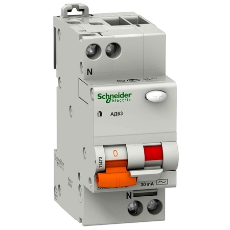 Дифавтомат Schneider Electric Домовой 2P 25А (C) 4.5кА 300мА (AC)
