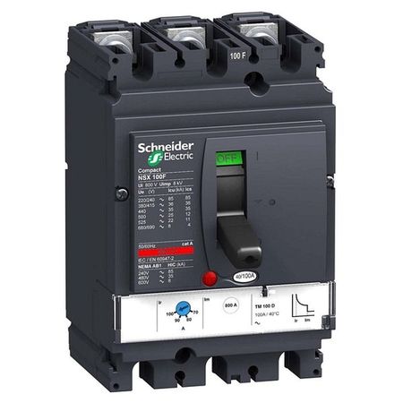 Силовой автомат Schneider Electric Compact NSX 100, TM-D, 50кА, 3P, 25А
