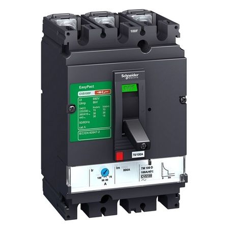 Силовой автомат Schneider Electric EasyPact CVS 100, MA, 36кА, 3P, 6.3А