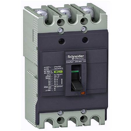 Силовой автомат Schneider Electric Easypact EZC 100, TM-D, 10кА, 3P, 63А