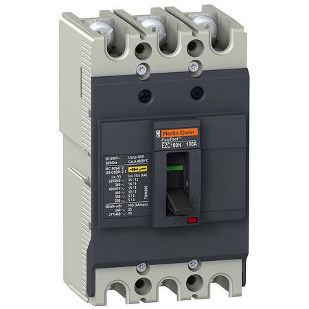 Силовой автомат Schneider Electric Easypact EZC 100, TM-D, 15кА, 3P, 25А
