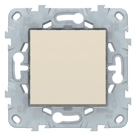 Переключатель 1-клавишный Schneider Electric UNICA NEW, скрытый монтаж, бежевый