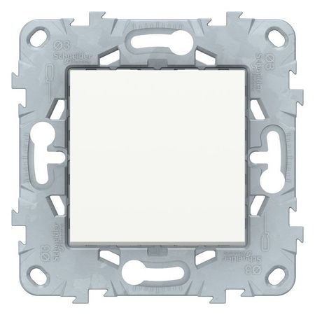 Переключатель 1-клавишный перекрестный Schneider Electric UNICA NEW, скрытый монтаж, белый