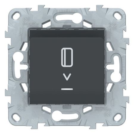 Карточный выключатель Schneider Electric UNICA NEW, антрацит
