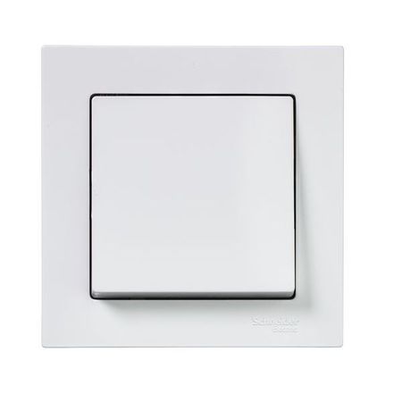 Выключатель 1-клавишный Schneider Electric ATLASDESIGN, скрытый монтаж, белый