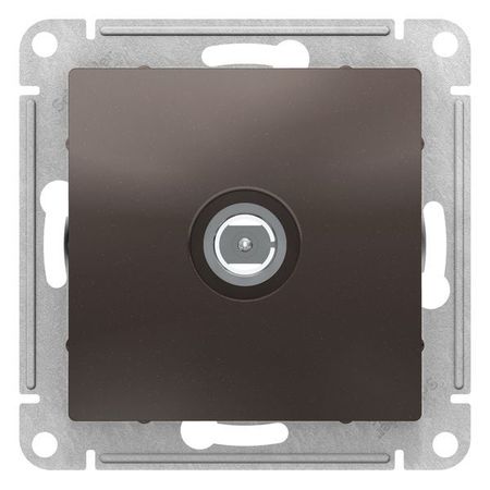 Розетка TV Schneider Electric ATLASDESIGN, одиночная, мокко