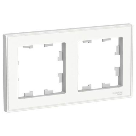 Рамка 2 поста Schneider Electric ATLASDESIGN, прозрачный