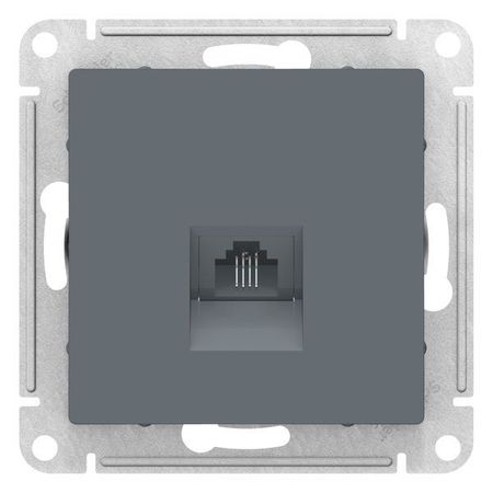 Розетка телефонная 1xRJ11 Schneider Electric ATLASDESIGN, грифель
