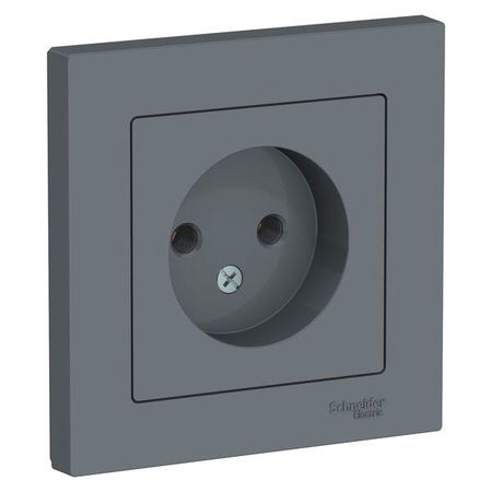 Розетка Schneider Electric ATLASDESIGN, скрытый монтаж, грифель