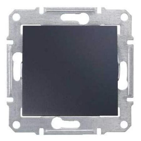 Переключатель 1-клавишный IP44 Schneider Electric SEDNA, скрытый монтаж, графит