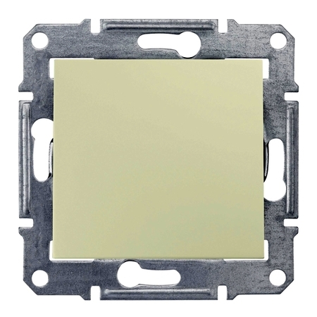 Выключатель IP44 1-клавишный двухполюсный Schneider Electric SEDNA, скрытый монтаж, бежевый