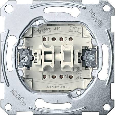 Механизм выключателя 2-клавишного Schneider Electric, скрытый монтаж