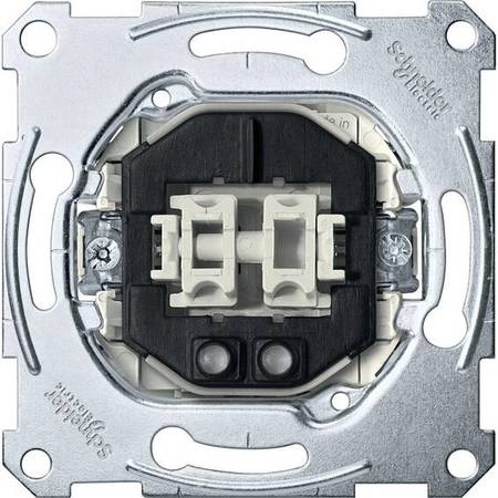 Механизм выключателя 2-клавишного Schneider Electric, с подсветкой, скрытый монтаж