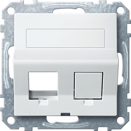 Накладка на розетку информационную Schneider Electric MERTEN SYSTEM M, белый